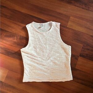 Rue21 Textured Cream Tank Top